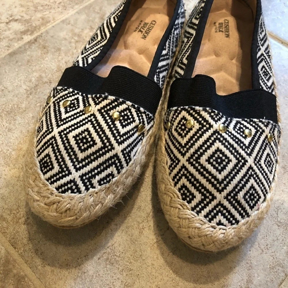 🆕 Avon Cushion Walk canvas studded espadrill…